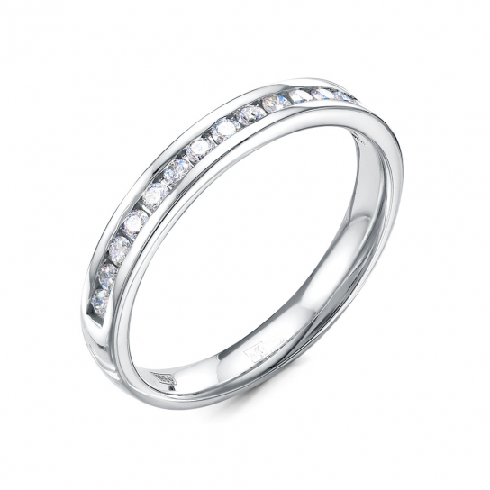 Золотое кольцо 585, женское, с бриллиантом, размер 17