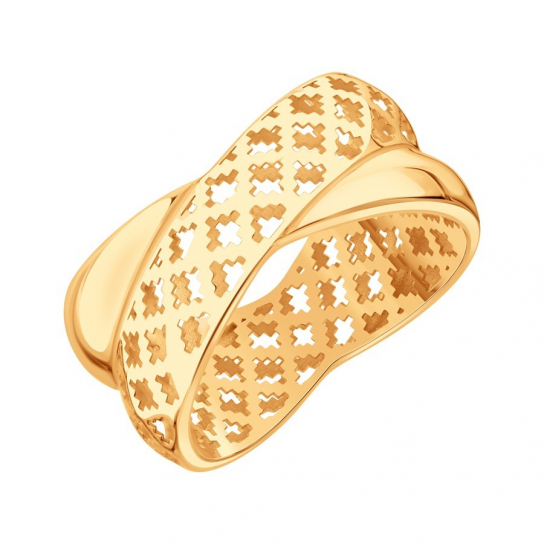 Золотое кольцо 585, женское, размер 17