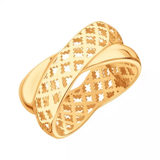 Золотое кольцо 585, женское, размер 18