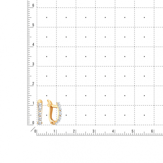 Серьги детские из золота