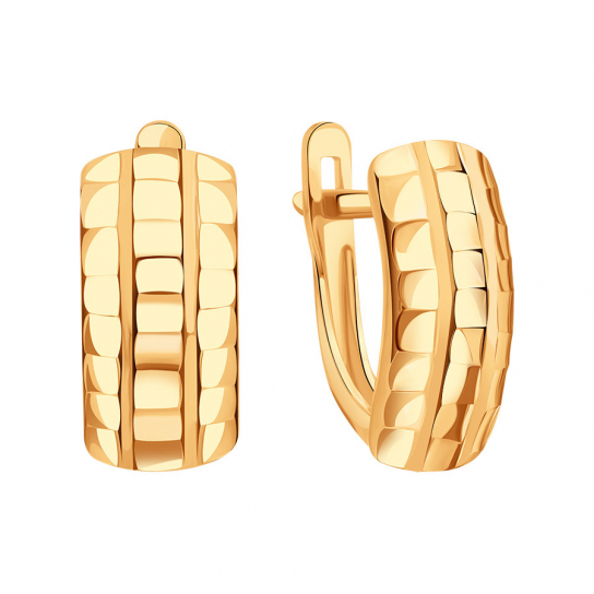 Золотые серьги 585, женские