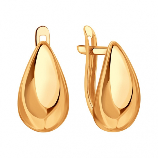 Золотые серьги 585, женские