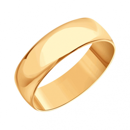Золотое обручальное кольцо 585, размер 16