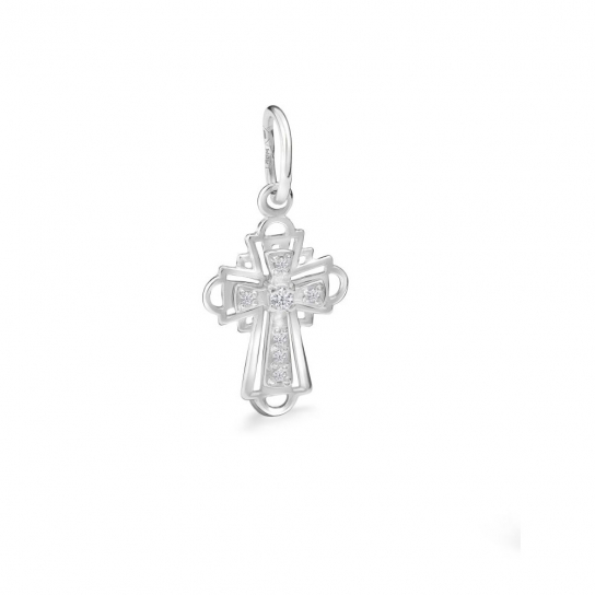 Серебряный крестик 925 нательный, на шею