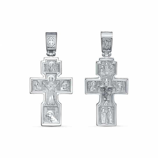 Серебряный крестик 925 нательный, на шею