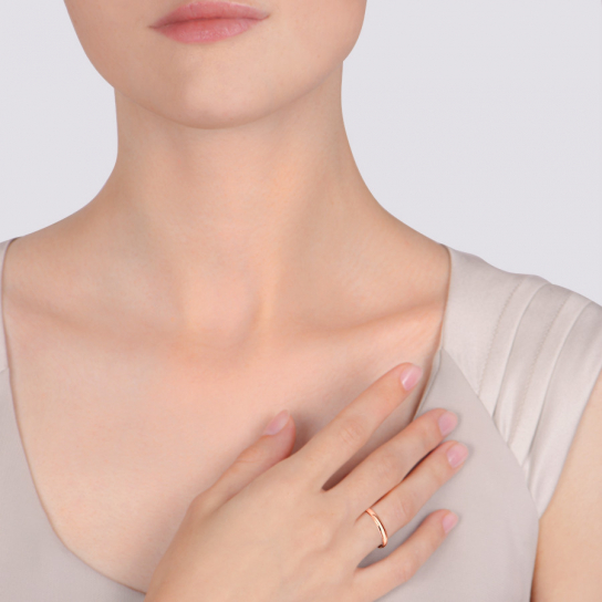 Золотое обручальное кольцо 585, размер 16.5