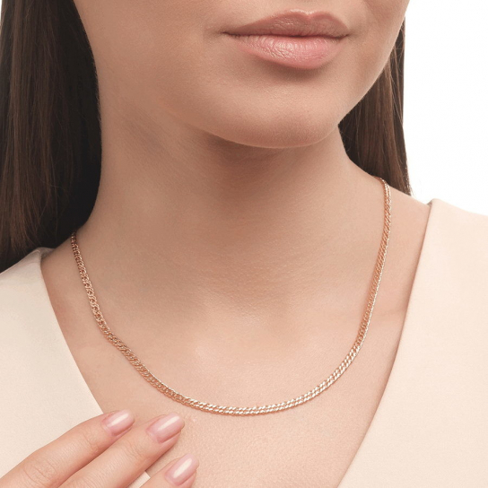 Золотая цепочка 585 на шею, длина 45 см