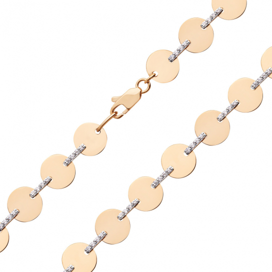 Золотой браслет 585, длина 17 см