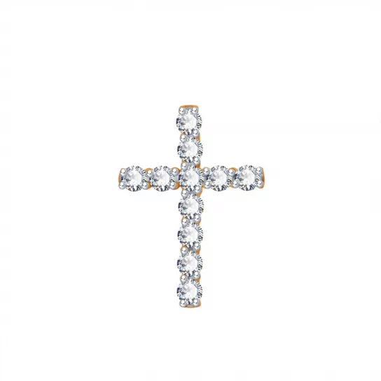 крестик 585 нательный, на шею