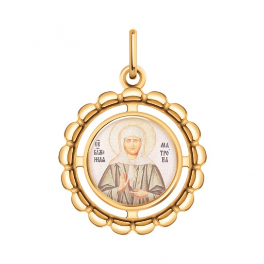 Икона с эмалью из золота