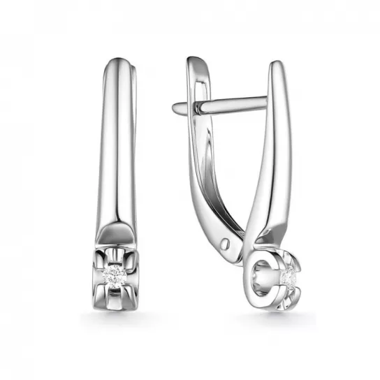 Серьги с бриллиантами из золота