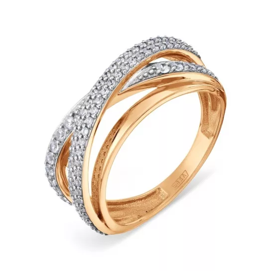 Золотое кольцо 585, женское, размер 19.5