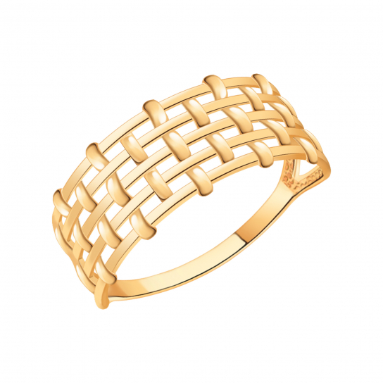 Золотое кольцо 585, женское, размер 19