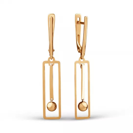 Золотые серьги 585, женские