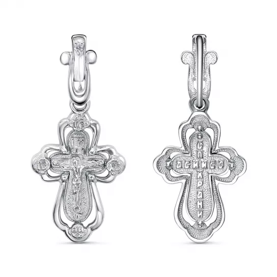 крестик 925 нательный, на шею