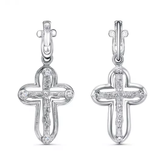 крестик 925 нательный, на шею