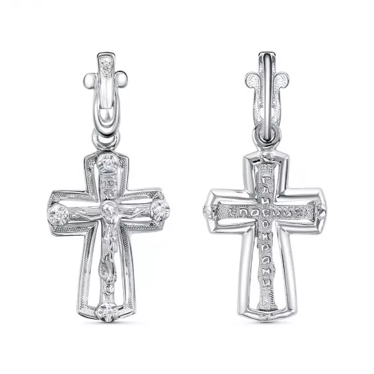 крестик 925 нательный, на шею