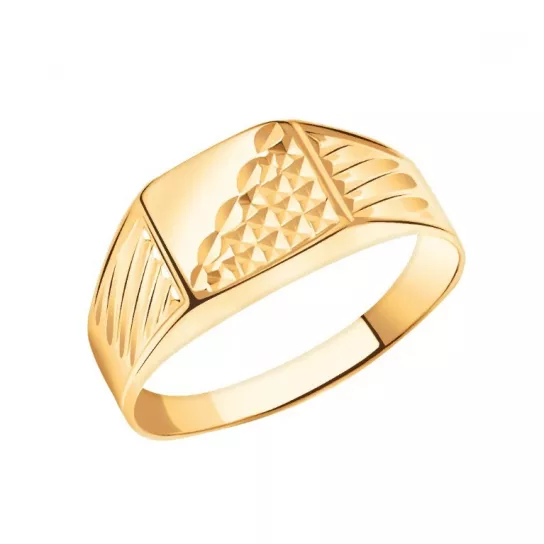 Золотое кольцо 585, женское, размер 19.5