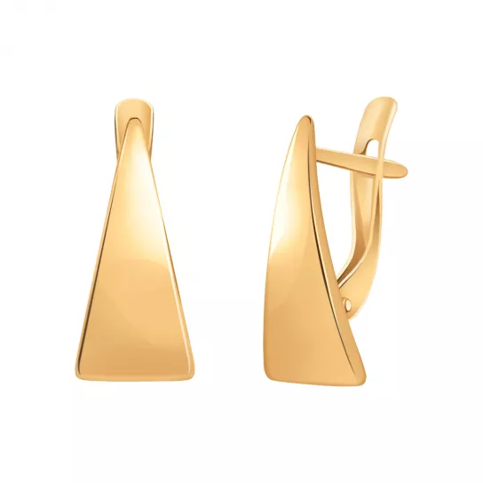 Золотые серьги 585, женские