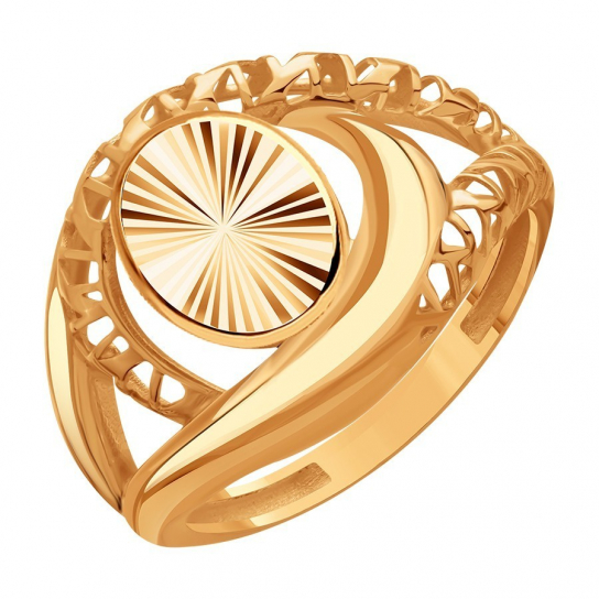 Золотое кольцо 585, женское, размер 18.5