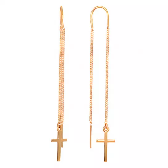 Золотые серьги 585, женские