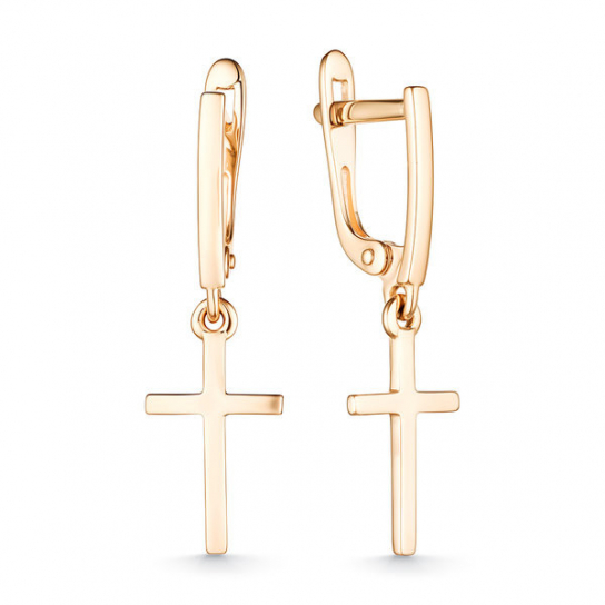 Золотые серьги 585, женские