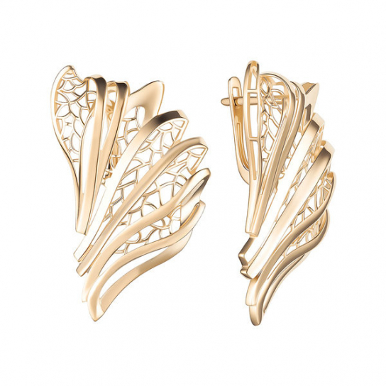 Золотые серьги 585, женские