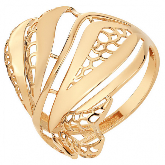 Золотое кольцо 585, женское, размер 20.5