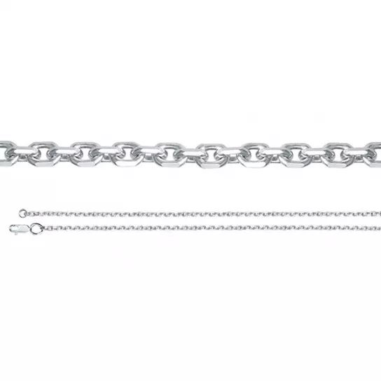 Серебряная цепочка 925 на шею, длина 55 см