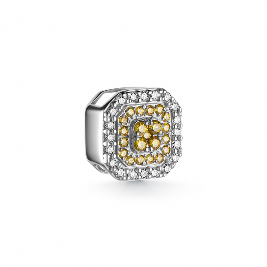 Золотая подвеска 585, женская, с бриллиантом