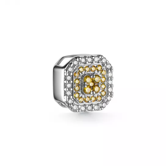 Золотая подвеска 585, женская, с бриллиантом