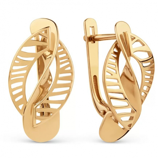 Золотые серьги 585, женские