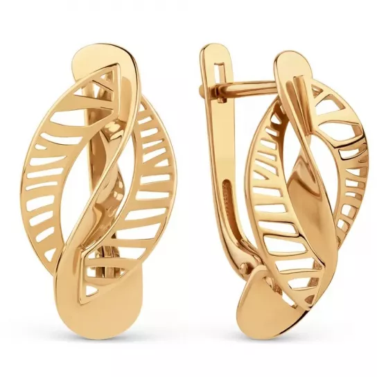 Золотые серьги 585, женские