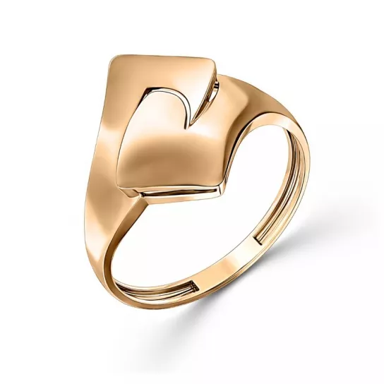 Золотое кольцо 585, женское, размер 18.5