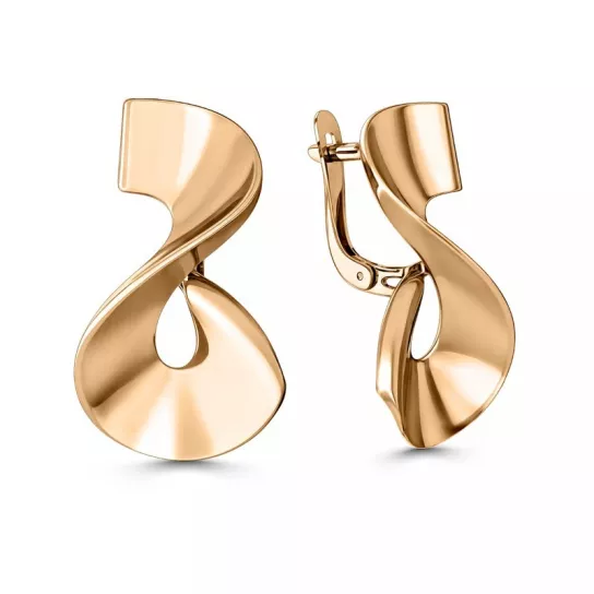 Золотые серьги 585, женские