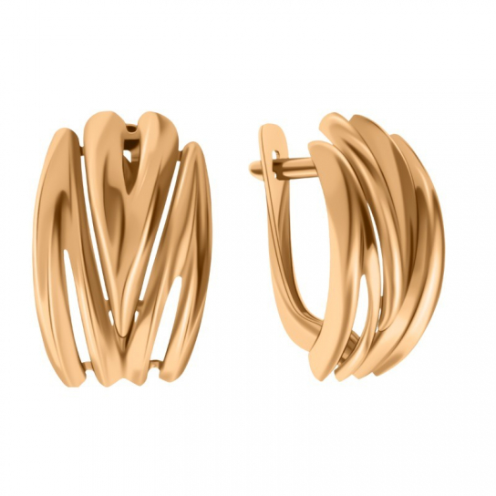 Золотые серьги 585, женские