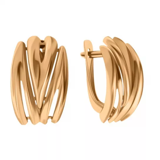 Золотые серьги 585, женские