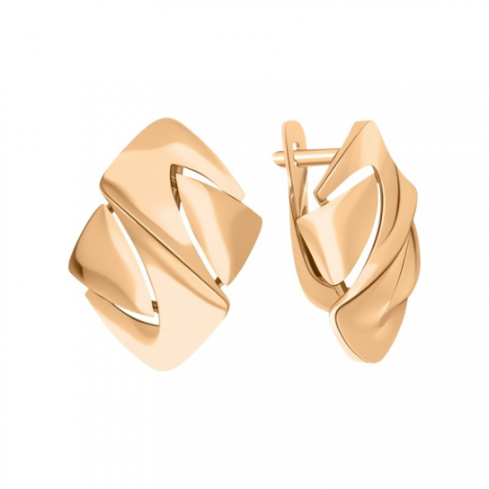 Золотые серьги 585, женские