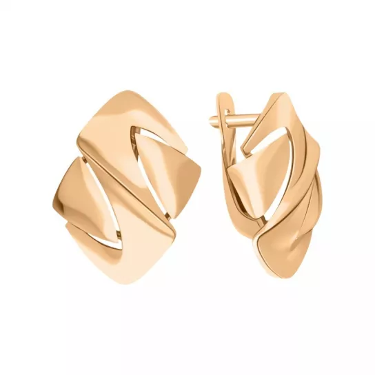 Золотые серьги 585, женские