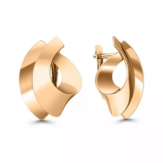 Золотые серьги 585, женские