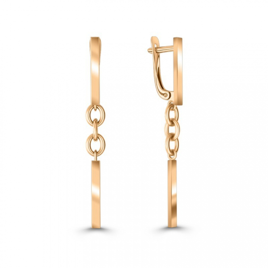 Золотые серьги 585, женские