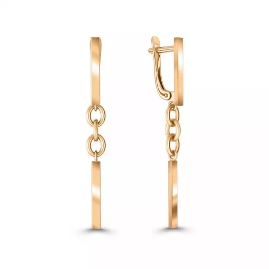 Золотые серьги 585, женские