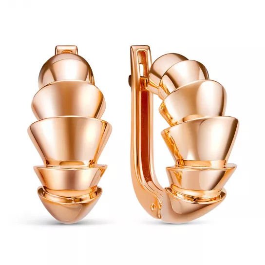 Золотые серьги 585, женские