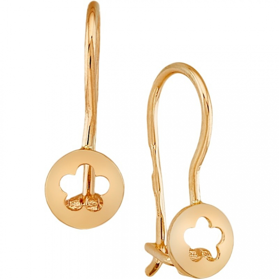 Золотые серьги 585, женские