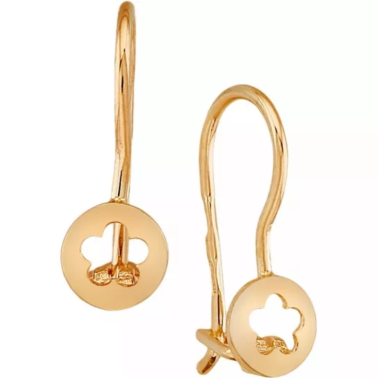 Золотые серьги 585, женские