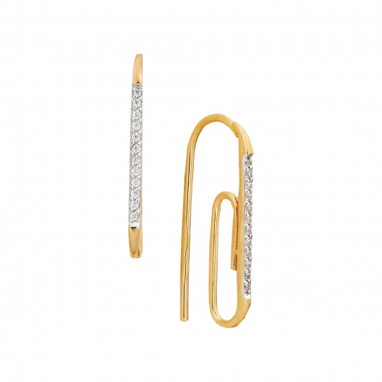 Золотые серьги 585, женские