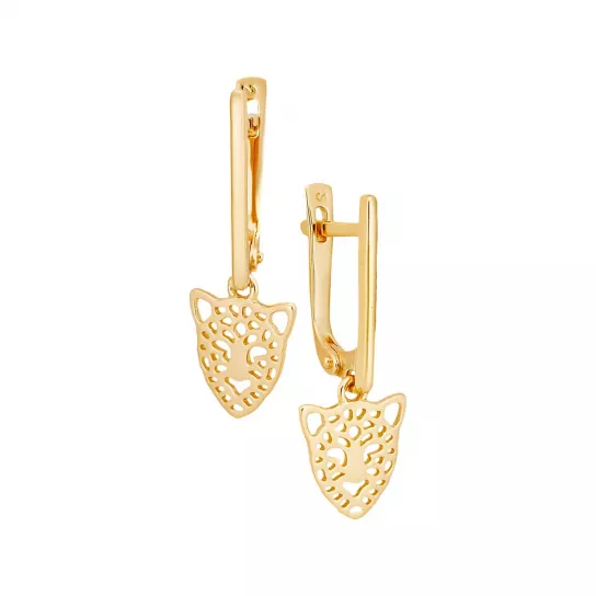 Золотые серьги 585, женские