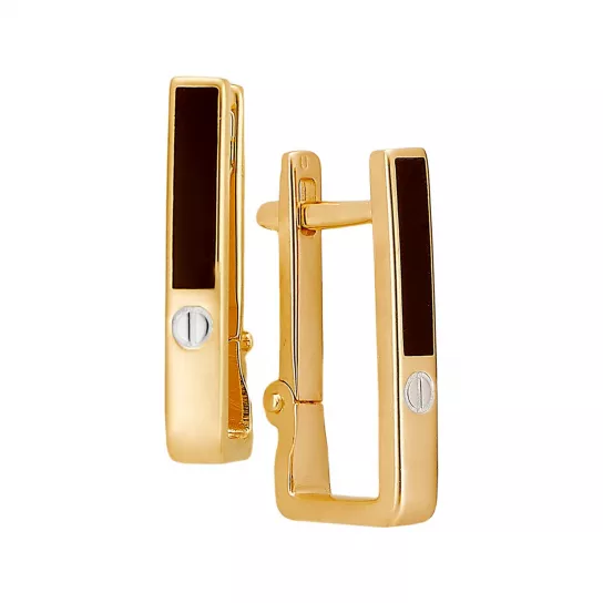 Золотые серьги 585, женские