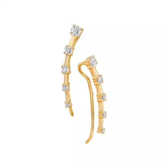 Золотые серьги 585, женские