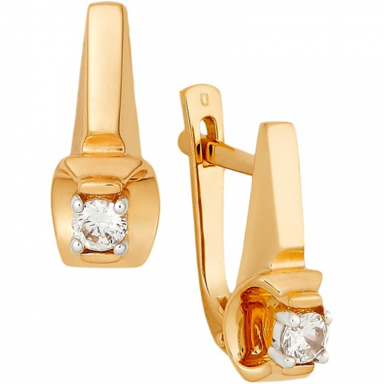 Золотые серьги 585, женские